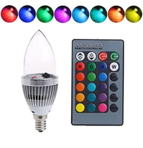 EBTOOLS E14 3W RGB LED Smart Light Bulbs, LED Color Changing Light Bulb E14 LED - Picture 1 of 7