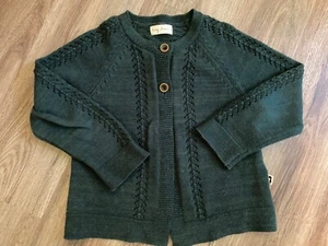 Lacey Lane of Australia Girl's Evergreen green size 5 Ethel Cardigan Sweater - Picture 1 of 3