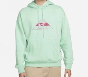 Men’s Nike SB Trademark Origins Graphic Skate Pullover Hoodie Mint DR1038-379 L - Picture 1 of 9