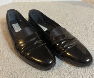 Mezlan Mirage Men's Tuxedo Loafers Dress Shoes Size 11.5 B Patent Leather Black - Picture 1 of 23