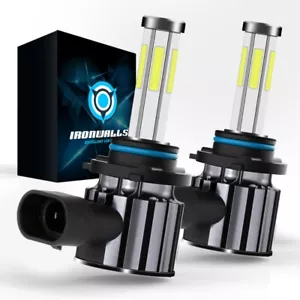 6 Sides 9012 LED Headlight Bulb Kit High Low Beam Bulbs Super Bright White 6500K - Picture 1 of 12