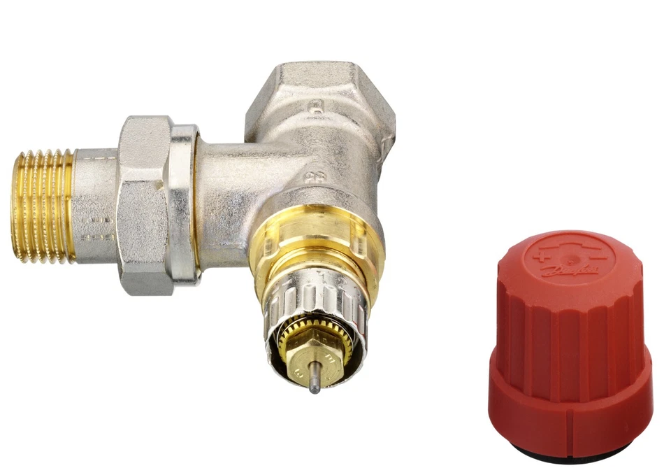 Ventilunterteil Danfoss RA-N 15 1/2" Eck matt vernickelt    013G0033 - Bild 1 von 1