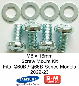 Q60B Q65B alle Größen Samsung 2022-23 Modell M8 x 16 mm Wandhalterung Schrauben Kit - Bild 1 von 4