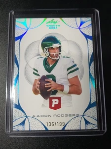 Aaron Rodgers - Leaf Trinity Pristine Football 2024 - Jets - Platinum - /199 - Bild 1 von 2