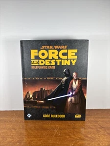 Star Wars Force and Destiny RPG Core Rulebook Fantasy Flight Games Excellent - Foto 1 di 5