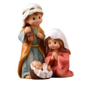 Festives Nativity Statue Resins Christmas Decors For Tabletop And Shelves - Picture 1 of 8