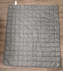 Eddie Bauer Prima Loft Decke gesteppte Daunen Alternative Überwurf Camp grau 60x70" - Bild 1 von 5