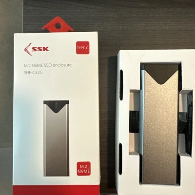 SSK Aluminum M.2 NVME SATA SSD Enclosure Adapter USB 3.2 Gen 2 10 Gbps to NVM... - Image 1 of 3