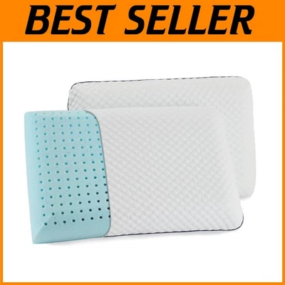 Plush Memory Foam Pillow Set - Neck & Shoulder Support - Image 1 of 4