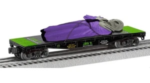 LIONEL AREA 51 TAKE ME TO YOUR LEADER ALIEN FLAT CAR 2528710 O GAUGE TRAIN GROOM - Picture 1 of 8