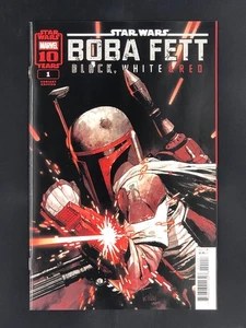 Star Wars Boba Fett Black White & Red #1 Leinil Francis Yu 1:25 Variant Cover NM - Picture 1 of 2