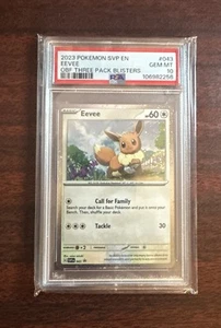 2023 POKEMON SVP EN-SV BLACK STAR PROMO #043 EEVEE OBF CONFEZIONE DA TRE BLISTER - Foto 1 di 2