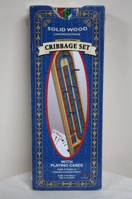 NEW - Cardinal Collectors Cribbage Set Continuous Track Includes Pegs & Cards - Image 1 of 3