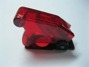 10 pcs Safety Flip Cover for Toggle Switch Transparent Red Color New - Picture 1 of 1