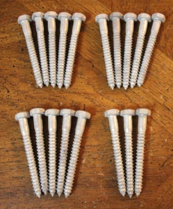 18 Piece 5/16" x 2-7/8" Long Hex Head Lag Bolts Hot Dip Galvanized Coach Screws - Picture 1 of 7