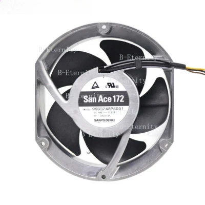 Sanyo Denki 9SG5748P5G01 Axial Fan SanAce DC 48V 2.91A 172x150x51MM Cooling Fan - Image 1 of 3