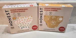 HONEST Washable Cover Hybrid Diaper Sz.Large Set of 2 - Picture 1 of 7