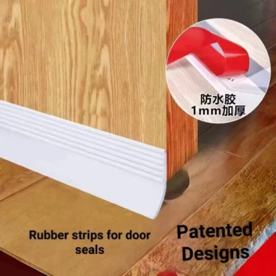 Dustproof Door Bottom Draught Excluder Seal Strip Soundproof Sealing Tape - Image 1 of 4