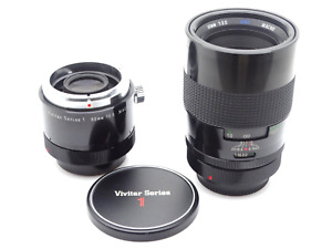 Vivitar Series 1 90mm f2.5 VMC Macro Lens & 1:1 Adapter - Canon FD Fit - Nice!