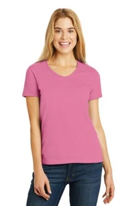 Hanes® Damen ComfortSoft® V-Neck Tee 5780 - Bild 1 von 6