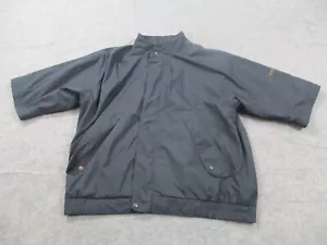 Footjoy Jacket Mens Extra Large Black Dryjoys Short Sleeve Golf Windbreaker - Picture 1 of 9