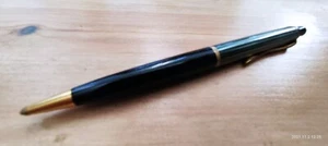 VINTAGE PELIKAN 350 GREEN STRIPED MECHANICAL PENCIL , 1.18 mm LEAD , GERMANY 60s - Picture 1 of 12