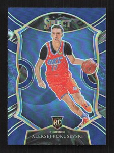 Aleksej Pokusevski  2020-21  Panini Select Blue Prizms Oklahoma City Thunder #77