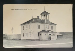 Vintage Postcard - West Side School, East Jordan, Michigan - Picture 1 of 2