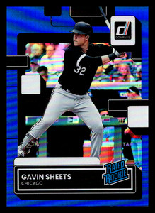 2022 Donruss Holo Blue Gavin Sheets Rookie #35 Chicago White Sox