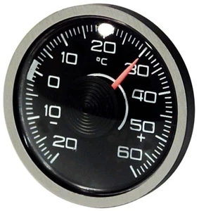 Original 1976 Thermometer Bimetall justierbar RICHTER Art 3511 selbstklebend - Bild 1 von 5