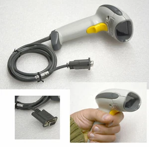 ESCÁNER DE CÓDIGO DE BARRAS MOTOROLA SÍMBOLO DS4208-SR00201WR 1D 2D GENERADOR LÁSER RS-232 RS232 - Imagen 1 de 3