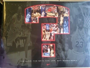Michael Jordan " Any Questions" 1995 Nike Poster#5492 - Picture 1 of 1