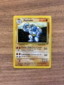 Pokemon TCG - Base Set - Machoke - 34/102 - Uncommon - Regular LP - Picture 1 of 2