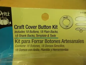 Dritz Craft Cover Button Kit 114-30 Size: 3/4 in. (30) 18 Pc. Kit - Picture 1 of 3