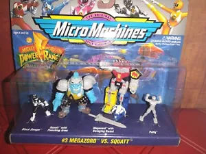 Micro Machines, Black Ranger, Megazord, Squatt e Putty - Foto 1 di 5