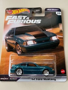 Hot Wheels 1:64 Maßstab Fast & Furious F9 '92 Ford Mustang Druckguss - Bild 1 von 2