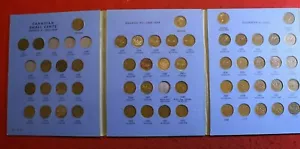 1920-1972 Canadian Small Cent Folder 53 Coins Circulated book CA11 - Picture 1 of 6