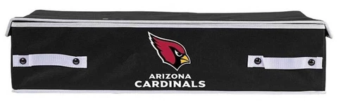 Arizona Cardinals NFL Large 26"x18"x6" Collapsible Under the Bed Storage Bin Cover