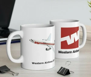 Western Airlines DC-10 Coffee Mug - Picture 1 of 6