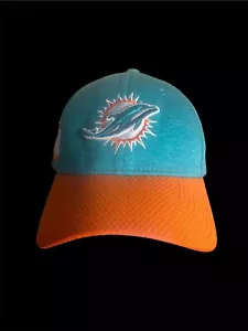 Cappello berretto Miami Dolphins New Era 39thirty Flex Fitted M/L mai indossato/senza etichette - Foto 1 di 7