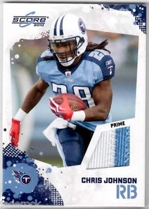 Parche de camiseta de fábrica de 2 colores Chris Johnson 2010 puntaje panini #10 sp - Imagen 1 de 1
