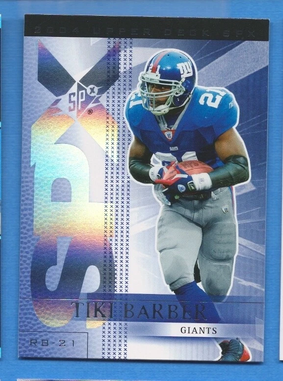 2004 Upper Deck SPX #65 Tiki Barber Giants - Image 1 of 1