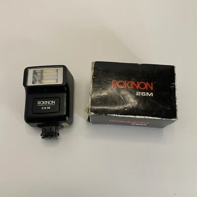 NOS Rokinon Model 26A 26M Flash for Standard Hot Shoe Used Foto 1 de 3