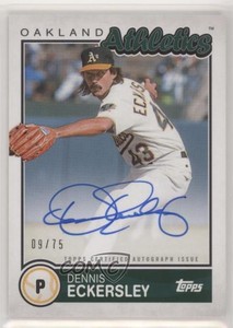 2020 Topps Brooklyn Collection /75 Dennis Eckersley #BKA-DE Auto HOF