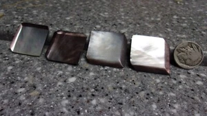 H9  odd antique square sewing button lot 1800's ? - Picture 1 of 4