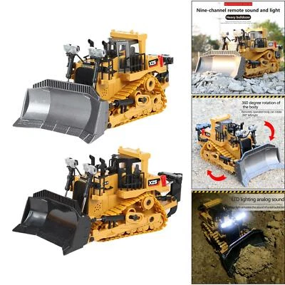 Telecomando Bulldozer 1/24 Light & Sound di Ingegneria Auto Escavatore - Immagine 1 di 2