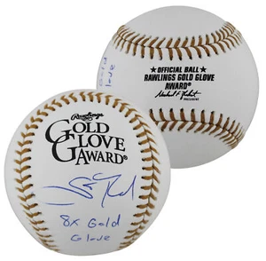 Phillies Scott Rolen "8x GG" Signed Rawlings Gold Glove Logo Oml Baseball BAS - Picture 1 of 4