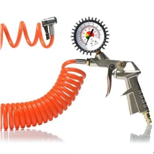 SGS Tyre Inflating Gun Kit | Gauge and Recoil Hose Fittings For Air Compressor - Picture 1 of 10