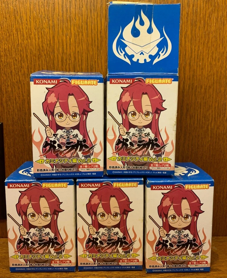 Konami Figumate Gurren Lagann Kamina City Vol. Lote de 2 figuras Foto 1 de 4