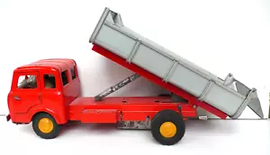 JOUSTRA CAMION SOMUA BENNE BASCULANTE LONGUE Lg 42 cm REF456 BON ÉTAT 1958 - Imagen 1 de 12